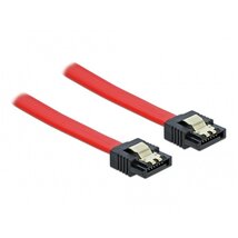 Delock 82677 SATA 6Gbps 50cm egyenes-egyenes piros kábel Delock 82677 SATA 6Gbps 50cm egyenes-egyenes piros kábel