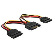 Delock 60105 SATA (15 tűs) > 2db SATA HDD (egyenes) hálózati kábel