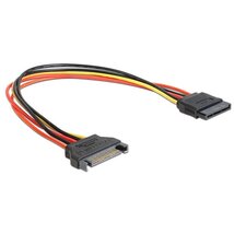 Delock 60131 SATA 15 Pin apa > SATA 15 Pin anya 30 cm hosszabbító tápkábel