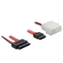 Delock SATA Slimline anya – 7 tűs SATA + 2 tűs hálózati, átalakító kábel