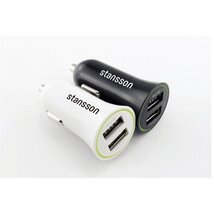 Stansson CH-100-BL 2,1A univerzális fekete autós töltő