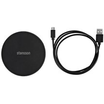 Stansson CH-600-BL univerzális fekete vezeték nélküli gyorstöltő Stansson CH-600-BL univerzális fekete vezeték nélküli gyorstöltő