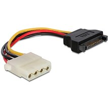 Delock 60115 15 tűs SATA (apa) – 4 tűs Molex (anya) 12 cm-es hálózati adapter Delock 60115 15 tűs SATA (apa) – 4 tűs Molex (anya) 12 cm-es hálózati adapter