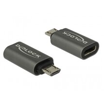Delock 65927 USB 2.0 Micro-B apa - USB Type-C 2.0 anya antracit adapter Delock 65927 USB 2.0 Micro-B apa - USB Type-C 2.0 anya antracit adapter