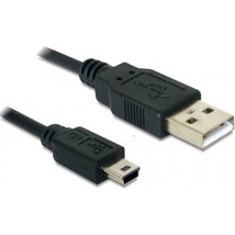 Delock 82273 USB 2.0-A > USB mini-B 5 pin 1 m apa / apa kábel Delock 82273 USB 2.0-A > USB mini-B 5 pin 1 m apa / apa kábel