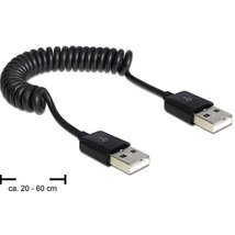Delock 83239 USB 2.0-A apa / apa tekercselt kábel Delock 83239 USB 2.0-A apa / apa tekercselt kábel
