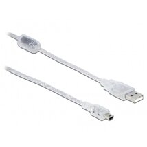 Delock 83904 USB-A 2.0 apa > USB 2.0 Mini-B apa 0,5m áttetsző kábel Delock 83904 USB-A 2.0 apa > USB 2.0 Mini-B apa 0,5m áttetsző kábel
