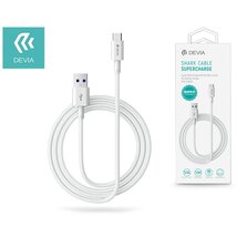 Devia ST344602 1,5m USB Type-C fehér töltő és adatkábel