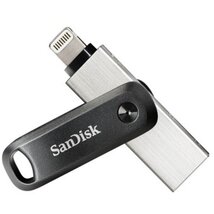 Sandisk 64GB USB3.0/Apple Lightning iXPAND GO Fekete-Ezüst (186489) Flash Drive