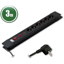 PRC 6-os túlfeszültség védett (3 m) elosztó