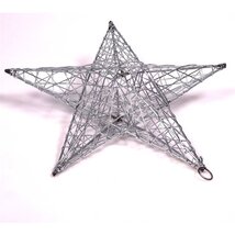 Iris Csillag alakú 30cm/ezüst színű festett fém dekoráció Iris Csillag alakú 30cm/ezüst színű festett fém dekoráció