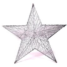 Iris Csillag alakú 52cm/ezüst színű festett fém dekoráció Iris Csillag alakú 52cm/ezüst színű festett fém dekoráció