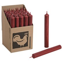 Bordó 2x18x2cm gyertya