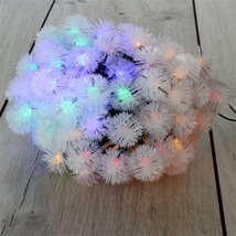 Zúzmara alakú 3cm/12m/IPX3 szabványos/több színű/100db LED-es/napelemes fénydekoráció Zúzmara alakú 3cm/12m/IPX3 szabványos/több színű/100db LED-es/napelemes fénydekoráció