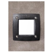Fumagalli LETI 100 SQUARE ST LED 3W GX53 fekete kültéri beépíthető falilámpa