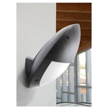 Fumagalli LUCIA E27 fekete kültéri falilámpa érzékelővel