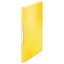 Leitz Wow 40 tasakos sárga iratvédő mappa