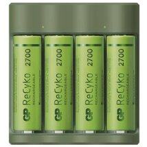 GP USB Everyday B421 Akkutöltő + 4×AA GP ReCyko 2700