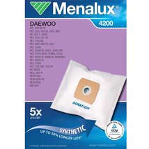 Menalux 4200 5 db szintetikus porzsák + 1 mikroszűrő