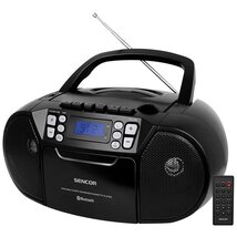 Sencor SPT 3907 B kazettás feketes CD-s rádió