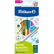 Pelikan Bicolor 12 db ceruzában 24 szín színesceruza készlet
