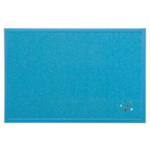 Bi-Office 40x60cm fakeretes kék parafatábla