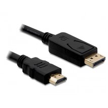Delock 82587 2 méter Displayport 1.1 apa > HDMI apa passzív fekete kábel Delock 82587 2 méter Displayport 1.1 apa > HDMI apa passzív fekete kábel