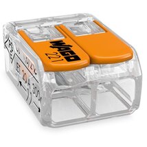 WAGO 221-412 100 db/csomag COMPACT csatos vezetékösszekötő WAGO 221-412 100 db/csomag COMPACT csatos vezetékösszekötő