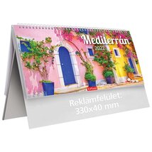 Kalendart 2022-es T054 Mediterrán álló fehér asztali naptár Kalendart 2022-es T054 Mediterrán álló fehér asztali naptár