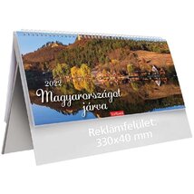 Kalendart 2022-es T056 Magyarországot járva álló papír asztali naptár Kalendart 2022-es T056 Magyarországot járva álló papír asztali naptár