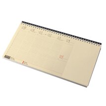 Realsystem 2022-es 7942-11 fekvő sárga papíros blokktömbös fekete asztali naptár Realsystem 2022-es 7942-11 fekvő sárga papíros blokktömbös fekete asztali naptár