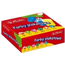 Herlitz 6 szín (6x20ml) tégelyes tempera