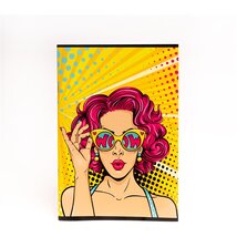 Design Style A4 kockás 87-32 iskolai tűzött füzet