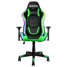 RAIDMAX Drakon DK925 fekete / zöld ARGB gamer szék