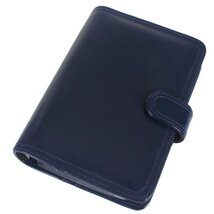 Realsystem 2022-es 1/160 műbőr kék gyűrűs kalendárium