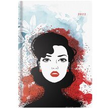 Kalendart Joy Flexi 2022-es F012 B6 női fej heti beosztású naptár