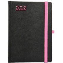 Kalendart Nero 2022-es N015 A5 heti beosztású fekete-pink határidőnapló