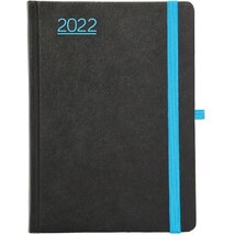 Kalendart Nero 2022-es N015 A5 heti beosztású fekete/kék határidőnapló Kalendart Nero 2022-es N015 A5 heti beosztású fekete/kék határidőnapló