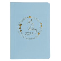 Kalendart Pastel 2022-es P012 B6 heti beosztású kék határidőnapló Kalendart Pastel 2022-es P012 B6 heti beosztású kék határidőnapló