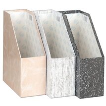 IRISOffice D merevfalú 9cm karton szürke textil mintás iratpapucs IRISOffice D merevfalú 9cm karton szürke textil mintás iratpapucs