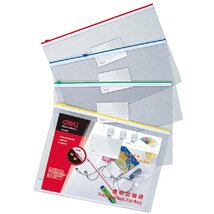 Deli Start PP A5 húzózáras vegyes színekben irattartó tasak