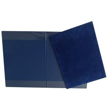 Plastweld A4 plüss kék oklevéltartó