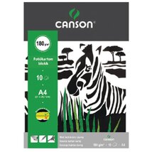 Canson A4 10ív gördeszkás fekete fotókarton blokk