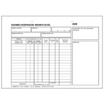 D.GEPJ.36/5 A5 100lapos fekvő "Személygépkocsi menetlevél" nyomtatvány D.GEPJ.36/5 A5 100lapos fekvő "Személygépkocsi menetlevél" nyomtatvány