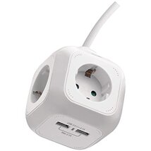 EMOS P04219GU 4 aljzat 1,9méter 1,5mm2 kapcsolós USB-s fehér hosszabbító EMOS P04219GU 4 aljzat 1,9méter 1,5mm2 kapcsolós USB-s fehér hosszabbító