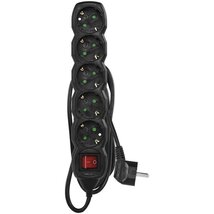 EMOS PC1521R 5 aljzat 1,5méter 1,5mm2 kapcsolós fekete hosszabbító EMOS PC1521R 5 aljzat 1,5méter 1,5mm2 kapcsolós fekete hosszabbító