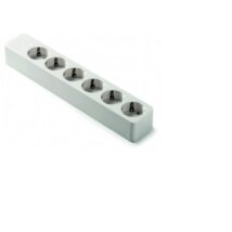 FAMATEL 2507 /hosszanti/ fehér 16A-250V hatos földelt szerelhető elosztó FAMATEL 2507 /hosszanti/ fehér 16A-250V hatos földelt szerelhető elosztó