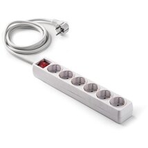 FAMATEL vez.+kapcsoló 16A-250V 3m 6-os hosszabbító