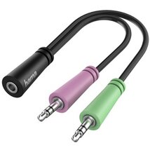 Hama 200351 4 pol. jack alj - 2×3 pol. jack dugó kábel