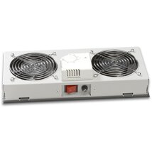 Lande LN-FAN-THM-2FWMIP-LG 2 modulos szürke ventilátor egység termosztáttal
